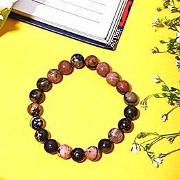 svelandre zephyr's harmony: authentic, natural aaa gemstone unisex bracelet for positive energy and healing embrace balance with rhodonite bracelet- (7-7.25inc,8mm)"