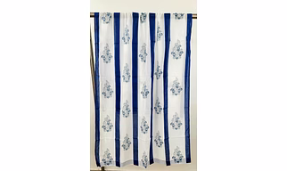 Block Print Cotton Curtain