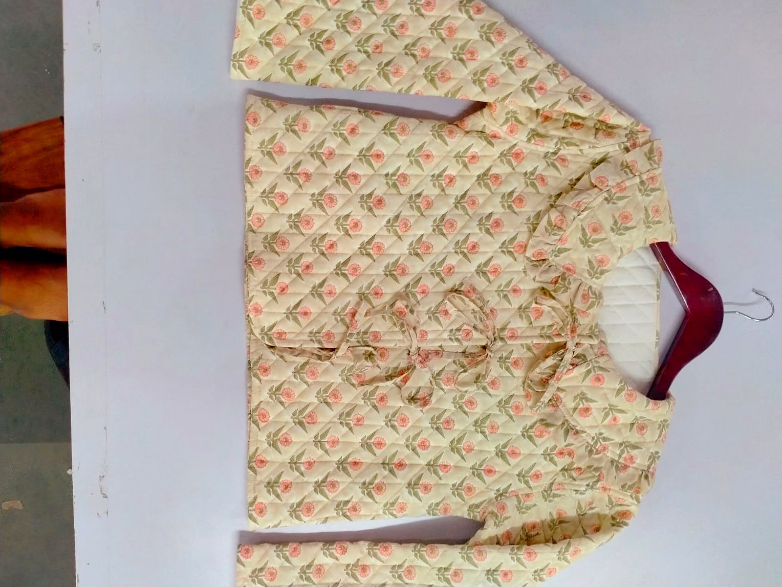 Hand Block Printed Cotton Quilted Jacket image 5