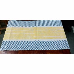 multi cotton hand block print table runner