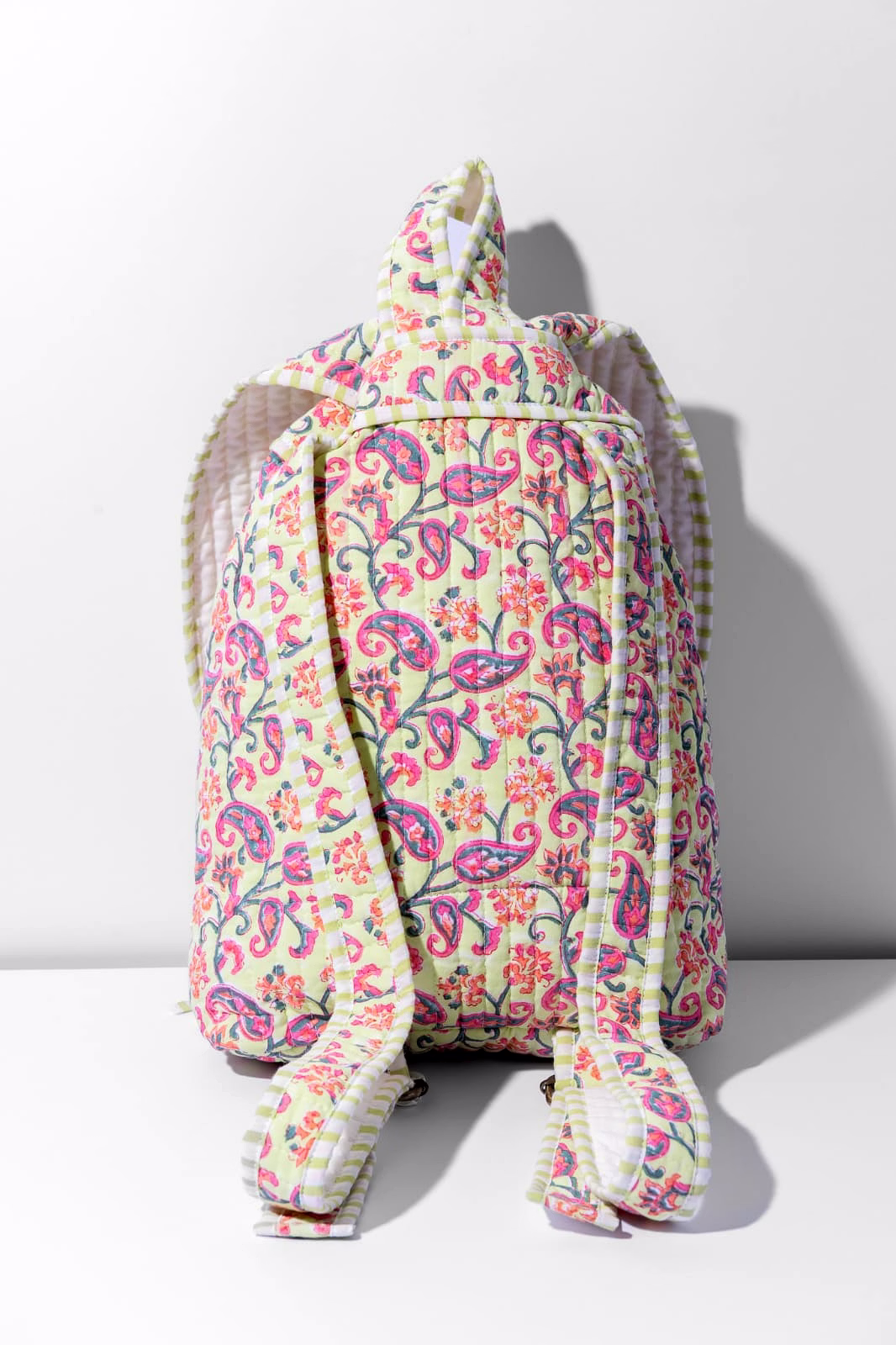 Block Print Quilted Back Packs image 2