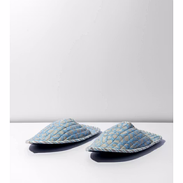 block print house slippers