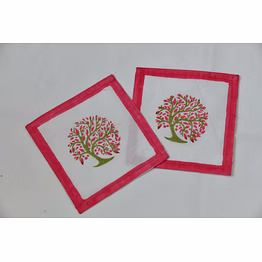 table napkin hand block printed cotton