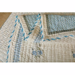 cotton mulmul double bed jaipuri razai quilt