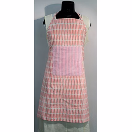 indian block printed cotton apron