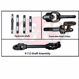 Tractor Front Axle Shaft (Yoke) , Hydraulic Shaft, P.T.O Assembly
