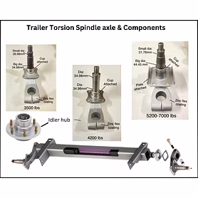 Trailer Axle (Torsion spindle)