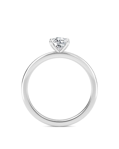 1.00 Carat Cushion Cut Lab Grown Solitaire Diamond Ring-Rose-14K-3