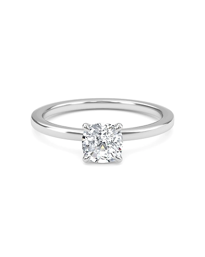 1.00 Carat Cushion Cut Lab Grown Solitaire Diamond Ring-Rose-14K-2