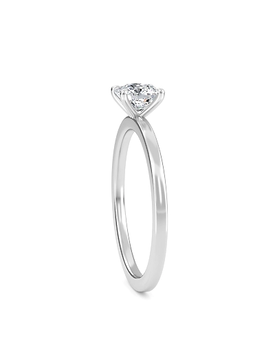 1.00 Carat Cushion Cut Lab Grown Solitaire Diamond Ring-Rose-14K-4