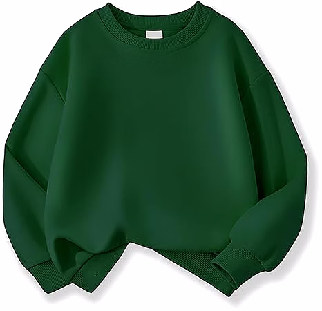 collared sweatshirt wih 3/4 zipper image 2