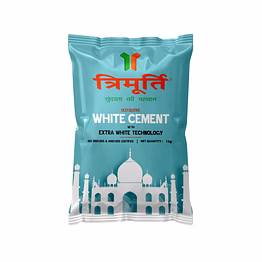 trimurti decorative white cement