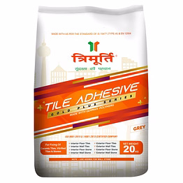 trimurti 20kg tile adhesive gold series plus (white)