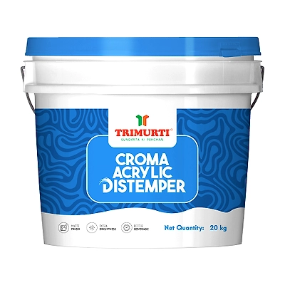 Trimurti Croma Acrylic Distemper-Trimurti 5 Kg Croma Acrylic Distemper-1