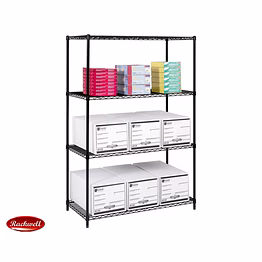 rackwell 4 layer wire shelving (black) stainless steel 304
