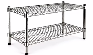 2 Layer Wire Shelving Stainless Steel 304