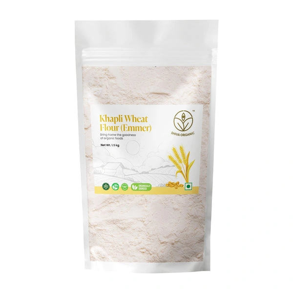 Shiva Organic Khapli Wheat Flour (Emmer) 1.5kg-SOPKHPLI1-5KG