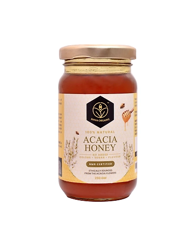 Shiva Organic Acacia Flower Honey 250g-SOHACAC250G