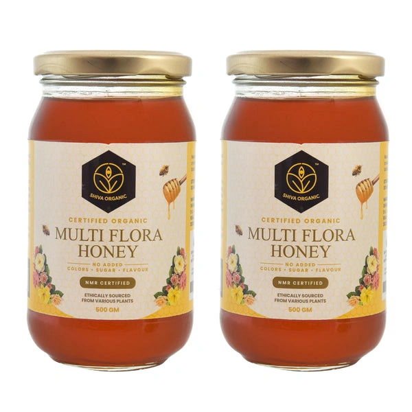 Shiva Organic Multi Flora Honey - Certified Organic 1kg-SOHMLFLRI1KG