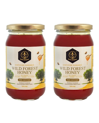 Shiva Organic Wild Forest Honey - Certified Organic 1kg-SOHWIFOI1KG