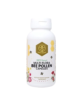 Shiva Organic Multi Flora  Bee Pollen 750mg - 100 Capsules