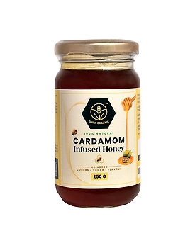 Shiva Organic Cardamom Infused Honey 250g