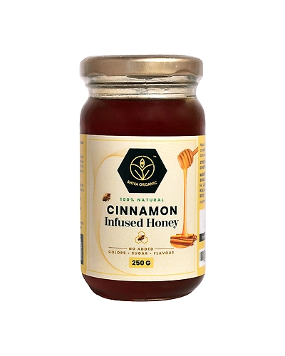 Shiva Organic Cinnamon Infused Honey 250g-SOHWHCIN250G