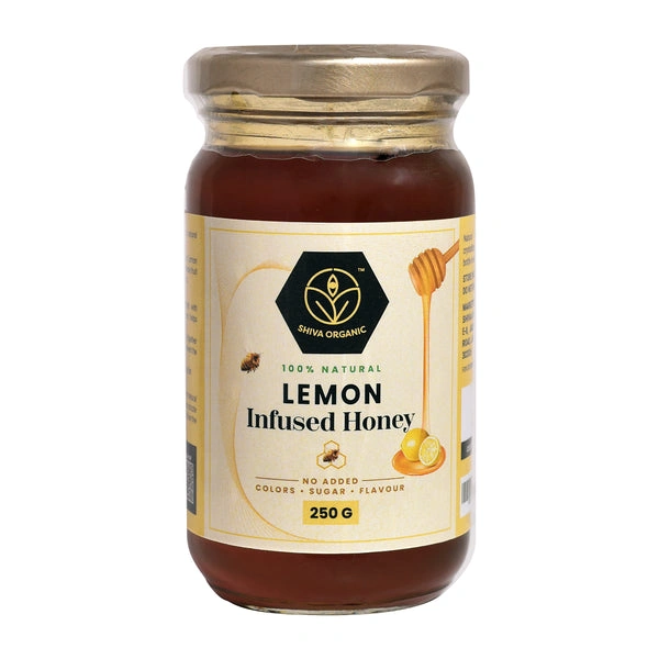 Shiva Organic Lemon Infused Honey 250g-SOHWHLMN250G