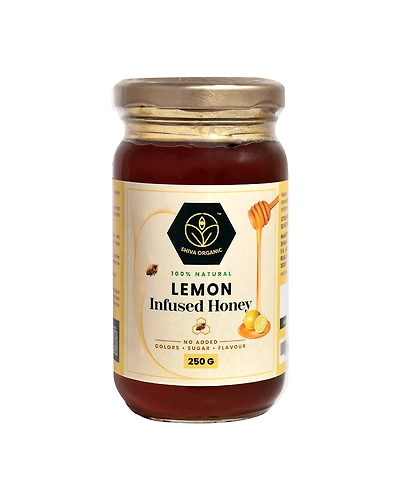 Shiva Organic Lemon Infused Honey 250g-SOHWHLMN250G