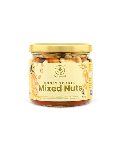 Shiva Organic Mixed Nuts Soaked in Organic Honey 400g-SONSMIX400G
