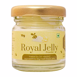 shiva organic royal jelly powder - freeze dry 10-hda:6% 10g