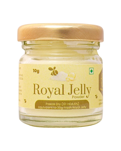 Shiva Organic Royal Jelly Powder - Freeze Dry 10-HDA:6% 10g-SORYLJLYPDR10G