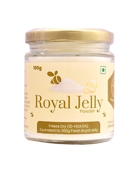 Shiva Organic Royal Jelly Powder - Freeze Dry 10-HDA:6% 100g