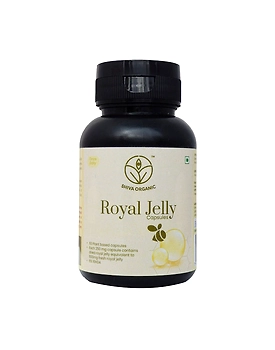 Shiva Organic Royal Jelly Freeze Dry 10-HDA:6% - 60 Capsule (250mg Each)