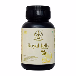 shiva organic royal jelly freeze dry 10-hda:6% - 60 capsule (500mg each)