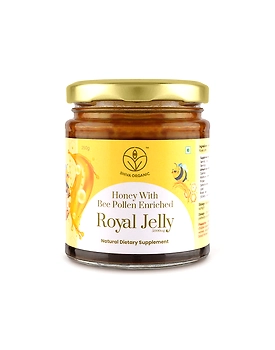 Shiva Organic Honey with Bee Pollen Enriched 2% Royal Jelly 250g