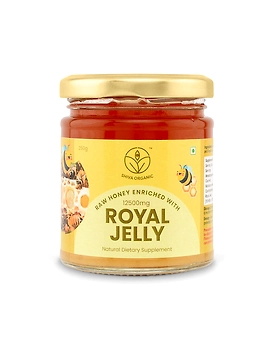 Shiva Organic Raw Honey Enriched with 5% Royal Jelly 12500mg 250g
