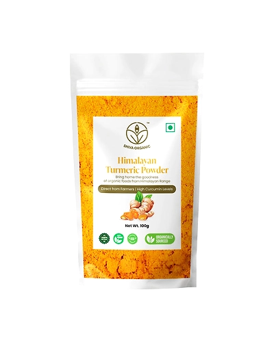 Shiva Organic Himalayan Turmeric Powder | Organic Haldi 100g-SOHTP100G