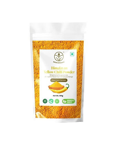 Shiva Organic Himalayan Organic Yellow Chilli Powder 100g-SOHYCP100G