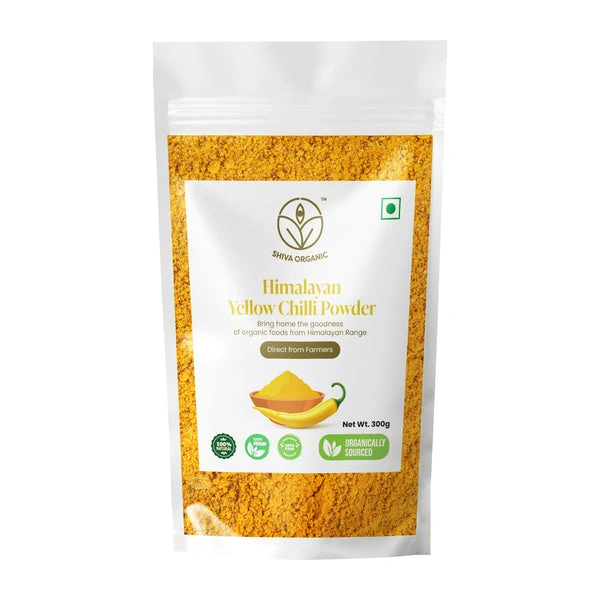 Shiva Organic Himalayan Organic Yellow Chilli Powder 300g-SOHYCP300G