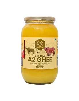 Shiva Organic A2 Gir Cow Desi Ghee | Bilona Ghee 1ltr.