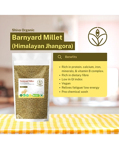 Shiva Organic Barnyard Millet - Himalayan Jhangora 900g-2