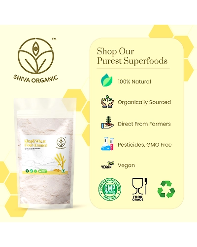 Shiva Organic Khapli Wheat Flour (Emmer) 4.5kg-2