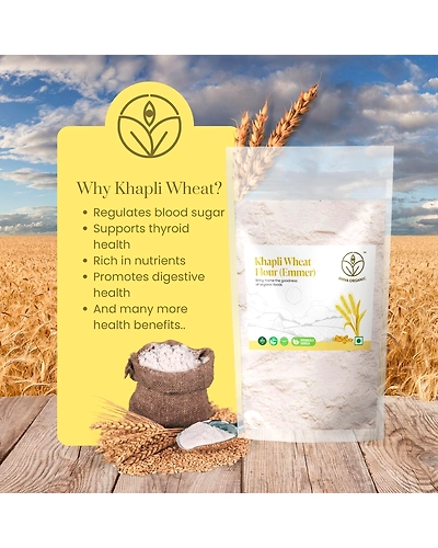 Shiva Organic Khapli Wheat Flour (Emmer) 4.5kg-3