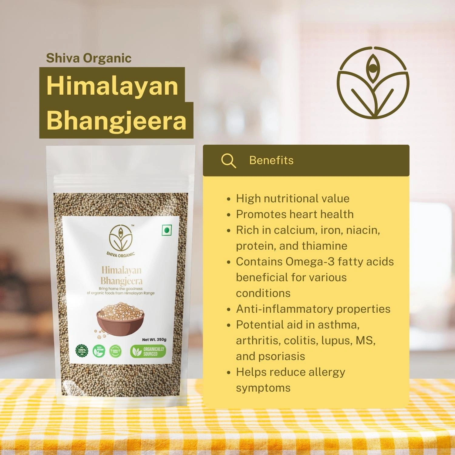 Shiva Organic Himalayan Bhangjeera | Perilla Seeds 350g-3