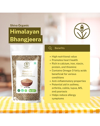 Shiva Organic Himalayan Bhangjeera | Perilla Seeds 100g-3