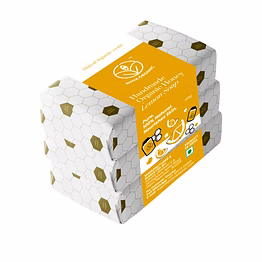 shiva organic handmade honey lemon soap set of 3