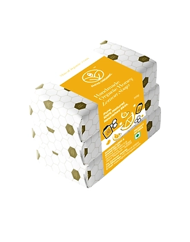 Shiva Organic Handmade Honey Lemon Soap Set of 3