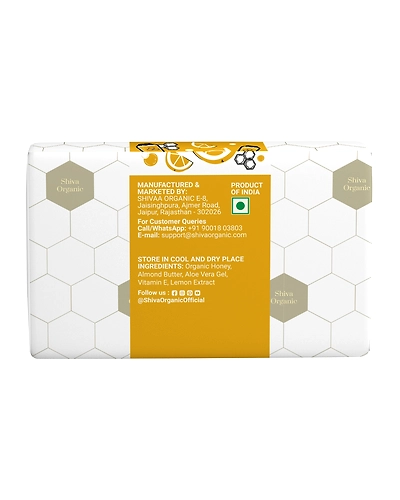 Shiva Organic Handmade Honey Lemon Soap Set of 3-2