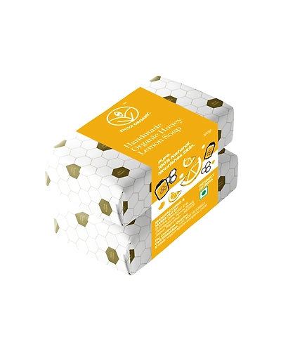 Shiva Organic Handmade Honey Lemon Soap Set of 2-SOHMHLSOAP2